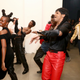 Models prepare backstage for Telfar during New York Fashion Week presented by Made at Gallery I at Spring Studios in New York City on Feb. 9, 2018. (Astrid Stawiarz/Getty Images)